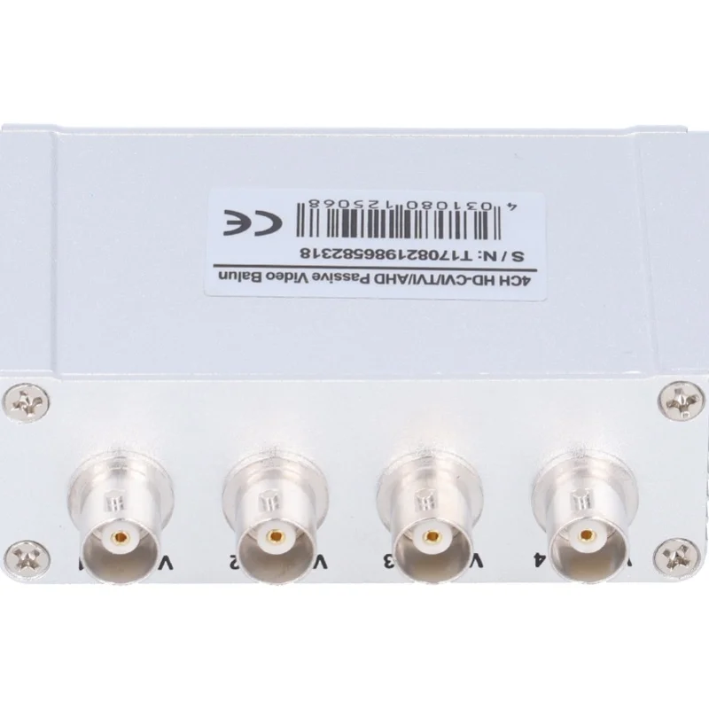 

4CH AHD/CVI/TVI/CVBS Passive Video Twisted Pair Transceiver 720P 1080P HD BNC RJ45 UTP Converter To Balanced Signal Balun