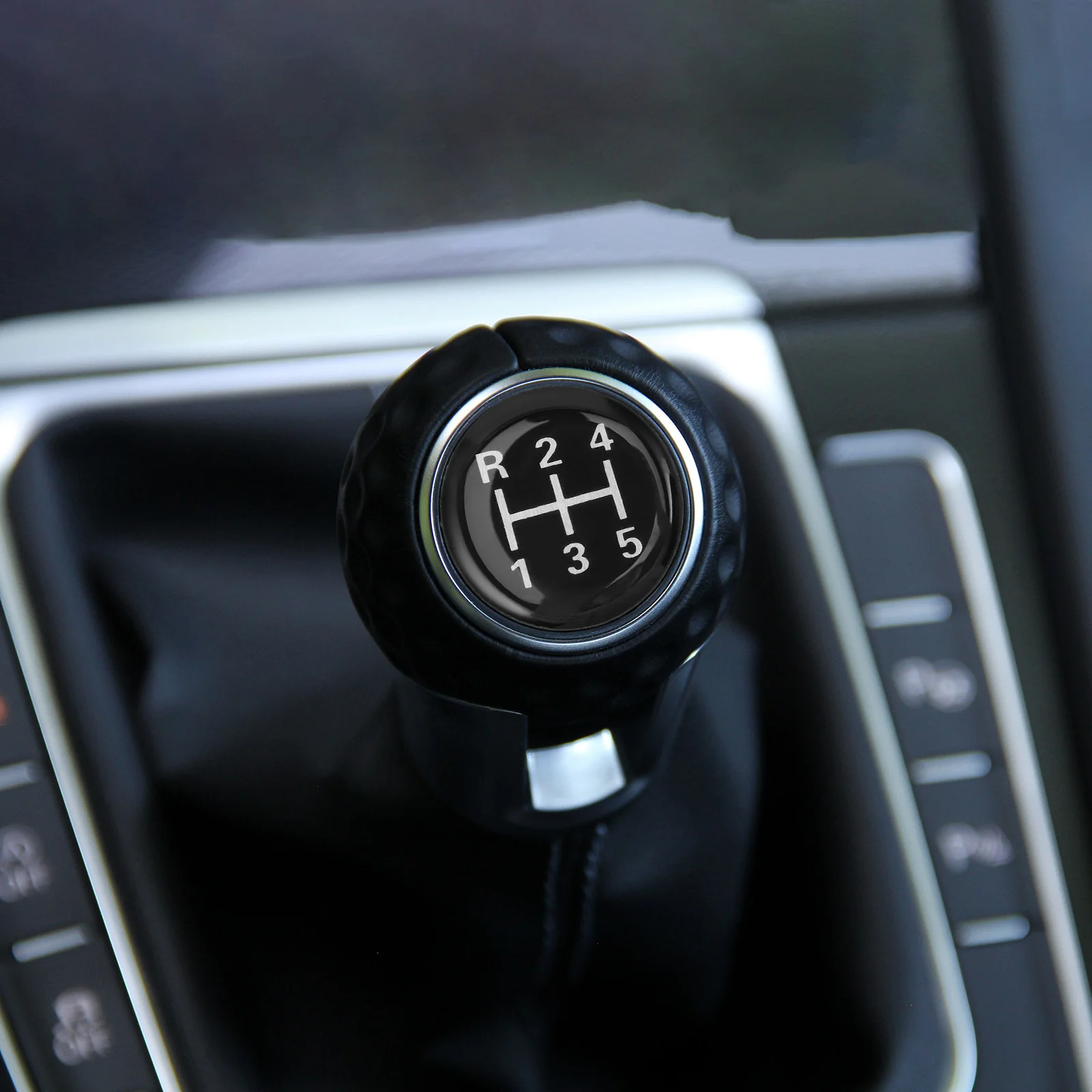 

Universal Gear Shift Sticker for Manual Transmission 5-Speed Trucks Round Stick Shift Decal Car Interior Decorative Gear Head