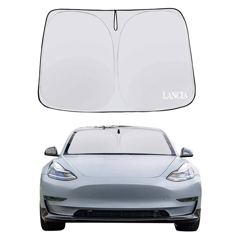 Car Windshield Sun Shade Covers Sunscreen UV Parasol for Lancia ypsilon delta musa nera thema STRATOS Y Phedra Accessories