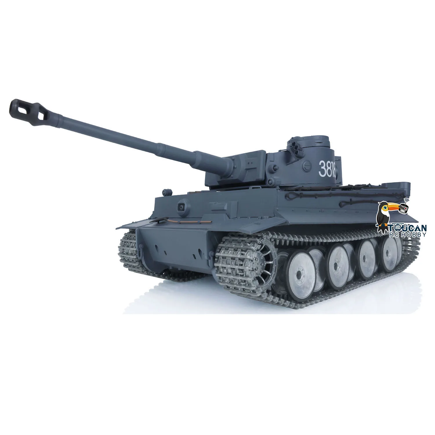 

1/16 Scale Heng long Tk 7.0 Tiger I RC Tank 3818 W/ Barrel Recoil Airsoft Smoking Unit Metal Tracks Wheels TH17244