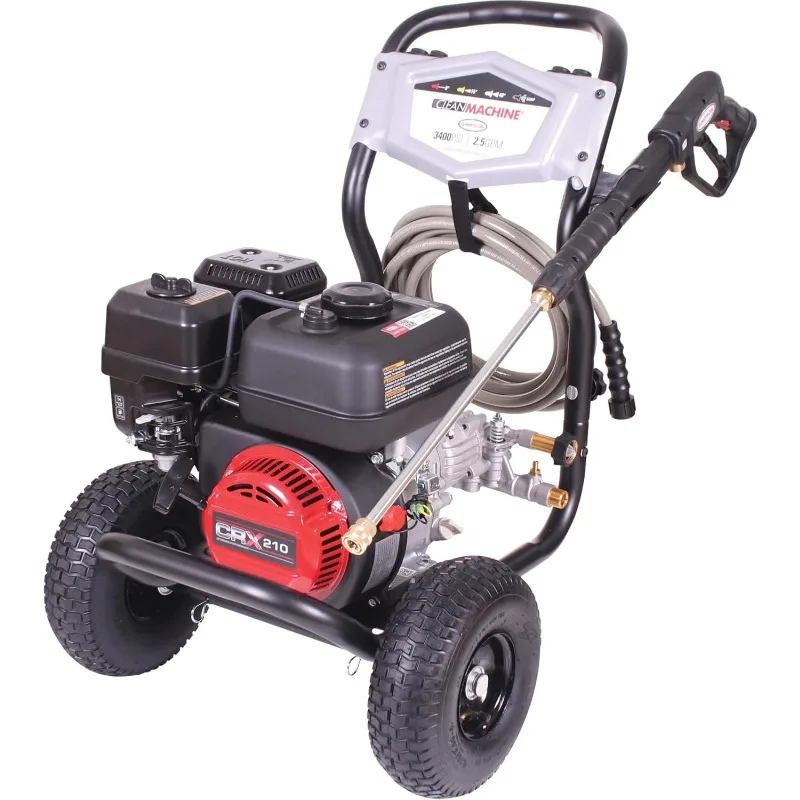 SIMPSON Cleaning CM61083 Clean Machine 3400 PSI Gas Pressure Washer, 2.5 GPM, CRX Engine, Includes Spray Gun and Wand