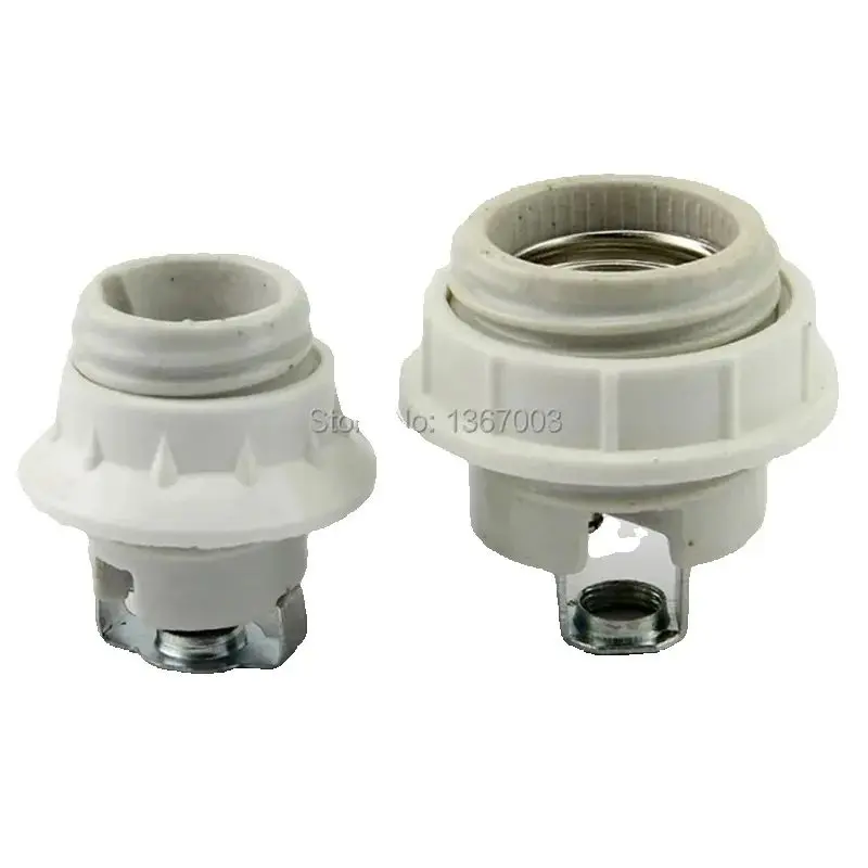 

3pcs E14 E27 ceramic lamp temperature the whole tooth screw lampholders Accessories E14 E27 lamp holder
