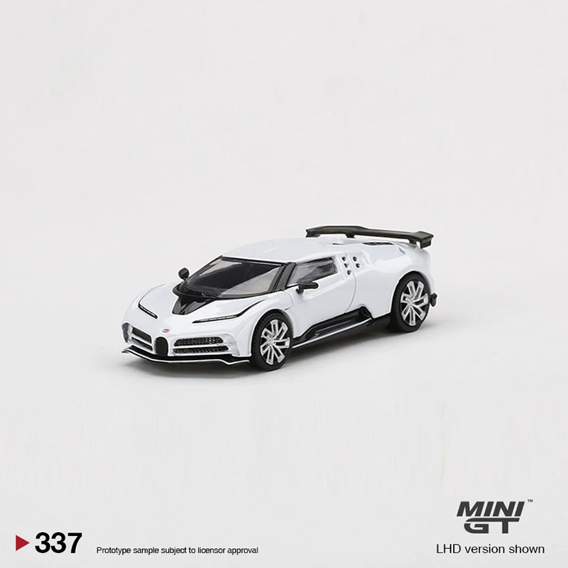 

MINIGT 1:64 Model Car Centodieci Alloy Die-Cast Sport Vehicle Display #337 White LHD