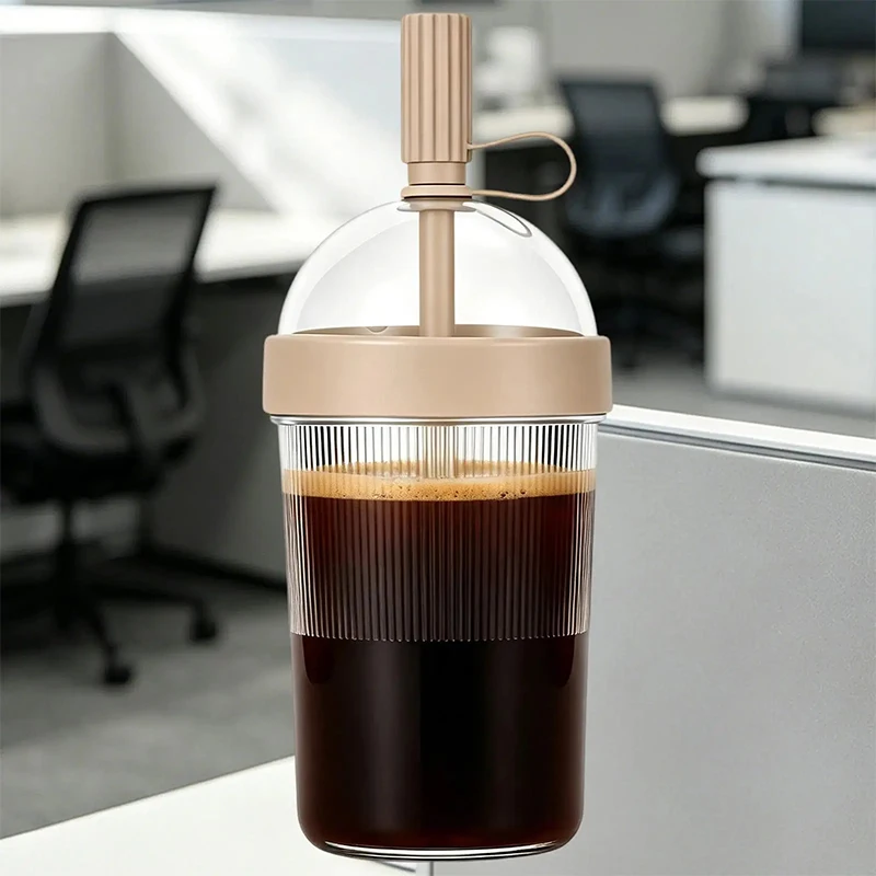 17oz Reusable Coffee Tumbler with Lid & Straw, Portable Cold Drink Cup for Travel Office Gym Daily Use for Men Women Travelers