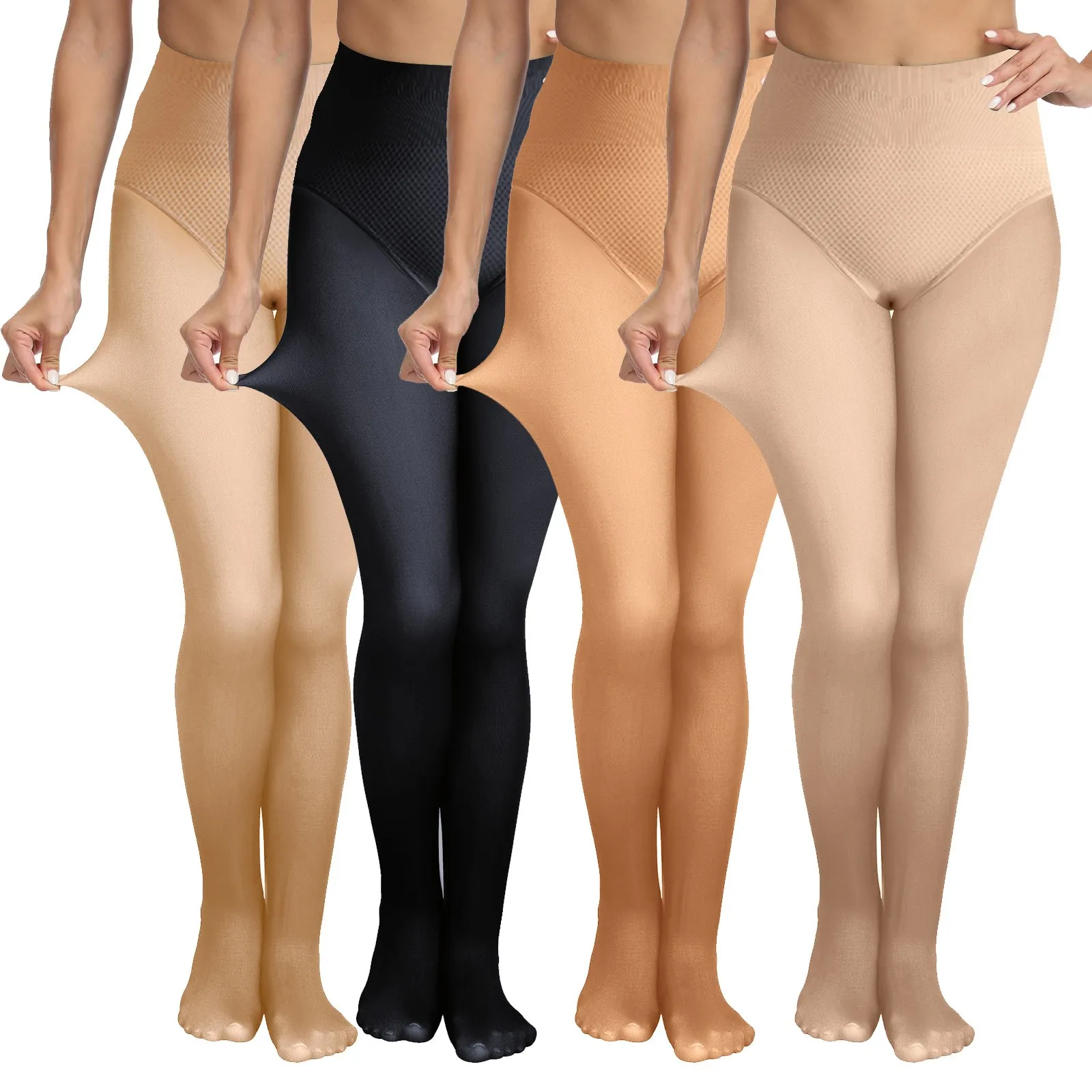 Women Leggings Realistic Natural Skin Color Stockings Autumn Winter Warm Base Pantyhose Women Lifting Buttocks Slimming Legs