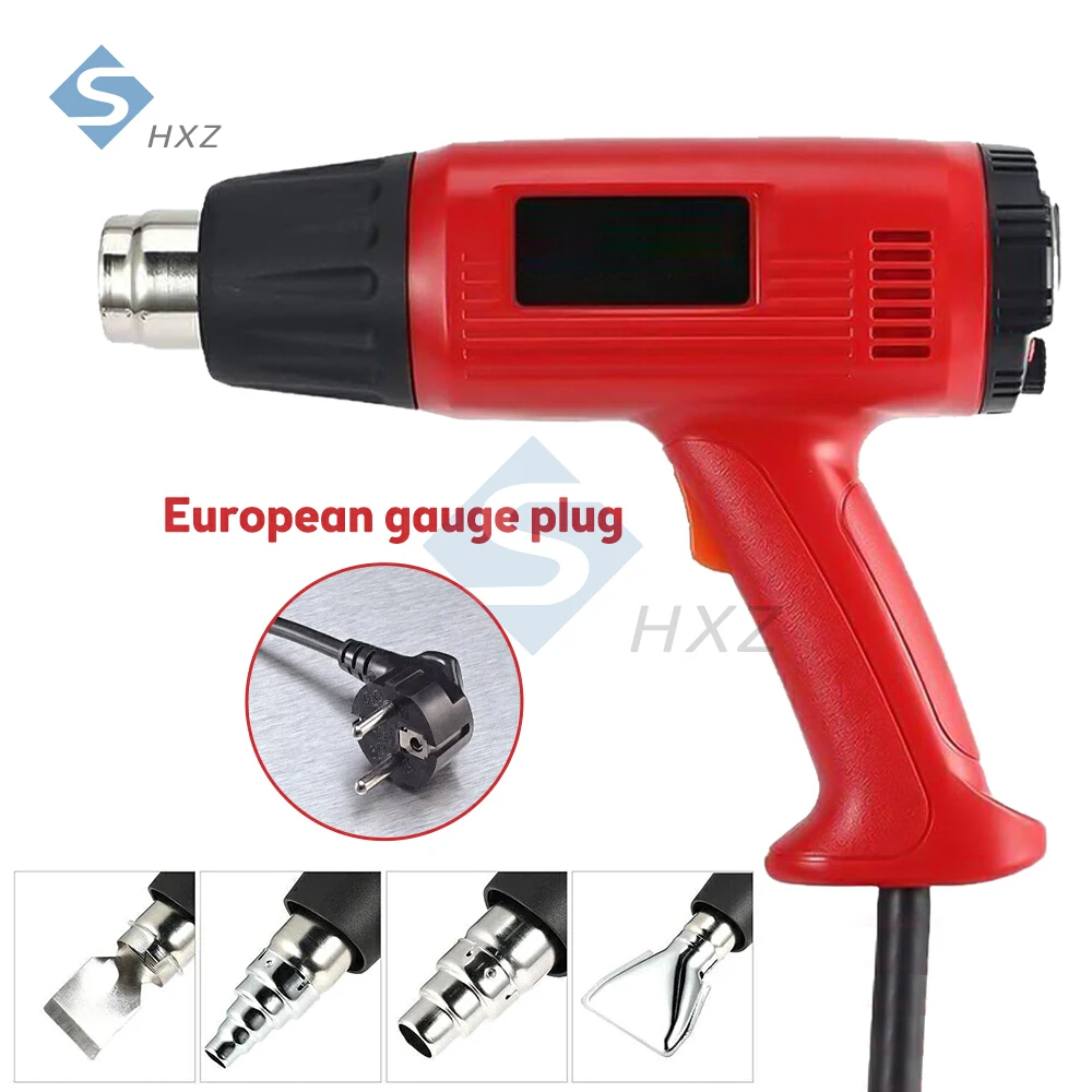 Тепловая пушка с двойной температурой, 2000 Вт, нагревательный пистолет, инструменты, портативный DIY, обустройство дома, подрядчики, удаление краски