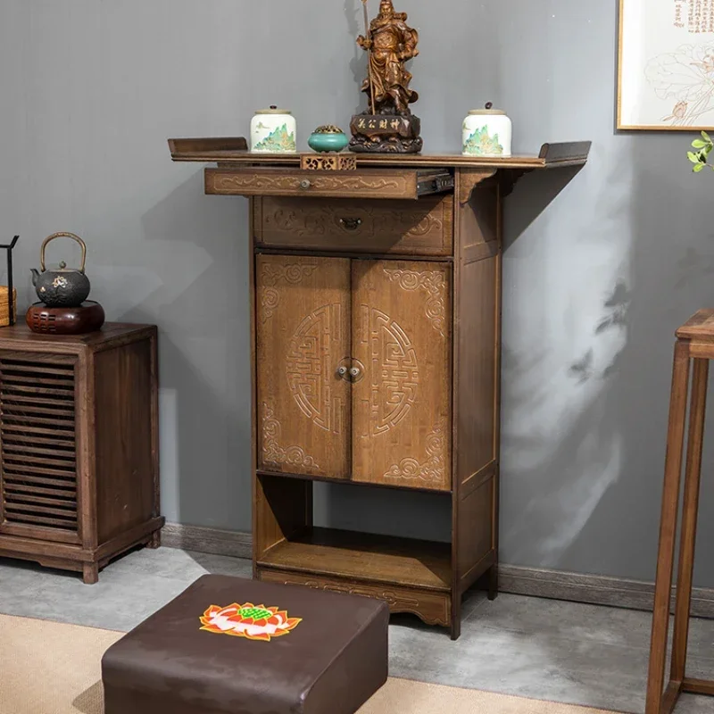 

Altar Buddha Shrine Household Economical Buddhist Hall Buddha Cabinet Buddha Worship Table Altar God of Wealth Worship Table