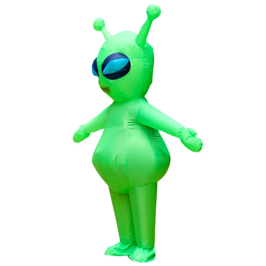 2025 أحدث StyleFunny الغريبة نفخ أزياء مسرحية الكبار الذكور والإناث تأثيري هالوين عيد الميلاد زي الكرة