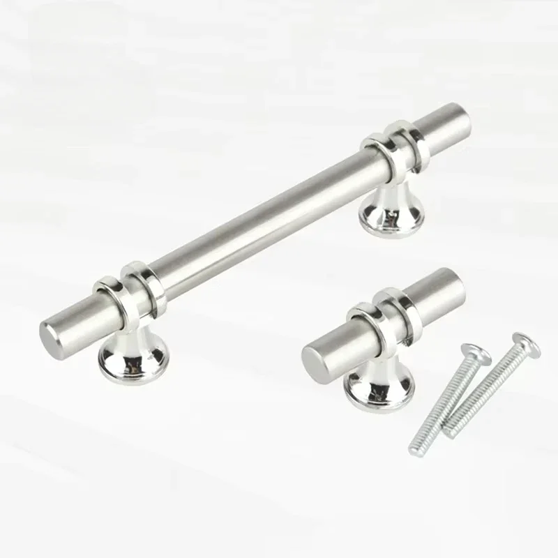 5Pcs Stainless Steel Cabinet Pulls Kitchen Cabinet Handles Kitchen Cabinet Knobs Silver Cabinet Pulls Cabinet Hardware T Bar