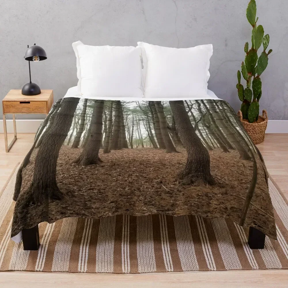 

Pine Forest Throw Blanket Comforter Designers Vintage Hairys Blankets