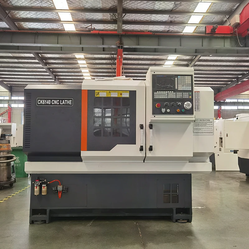 CK6140 Automatic Horizontal CNC Lathe Single Medium Duty Flat Bed Structure With Independent Spindle