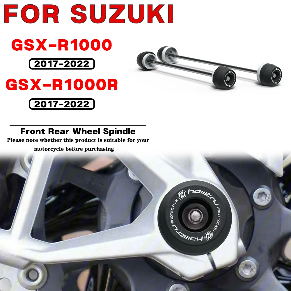 

For SUZUKI GSX-R1000 GSX-R1000R 2017 2018 2019 2020 2021 2022 Motorcycle Front Rear Wheel Spindle Crash landing Protection