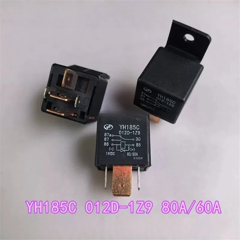 2PCS/LOT YH185C 012D-1Z9  5Pin 80A/60A SPDT with Diode  Electroacoustic Device