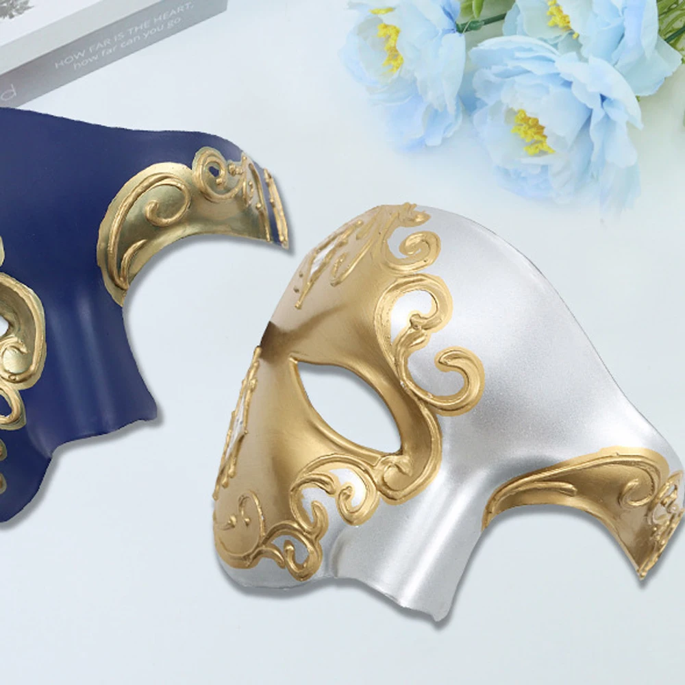 Men Sexy Masquerade Mask Plastic Adult Half Face Cover Bar Opera Stage Party Cosplay Carnival Gentleman Decor Masks Photo Props