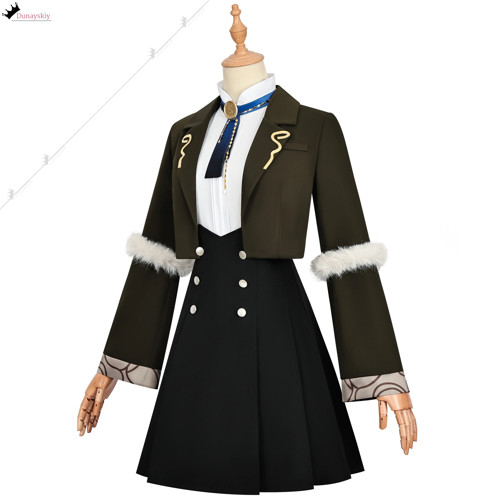 Juego de Anime Arknights operador Lappland disfraz de Cosplay abrigo infantil falda uniforme conjunto completo peluca mujer lindo traje de Navidad