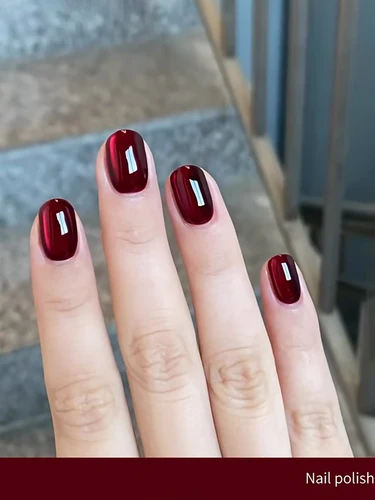 Imagen 2 del producto 1-24 Uds WS Primavera Verano rojo oscuro verde cuentas de vidrio ojo de gato Gel esmalte de uñas moda salón de uñas arte de uñas hogar DIY suministros de uñas