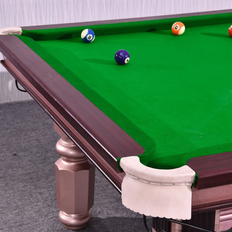 Modern Style Chinese Black Eight Billiards Table Factory Direct Sale Household Commercial Use Solid Wood Slate PVC Green Snooker - Image 5