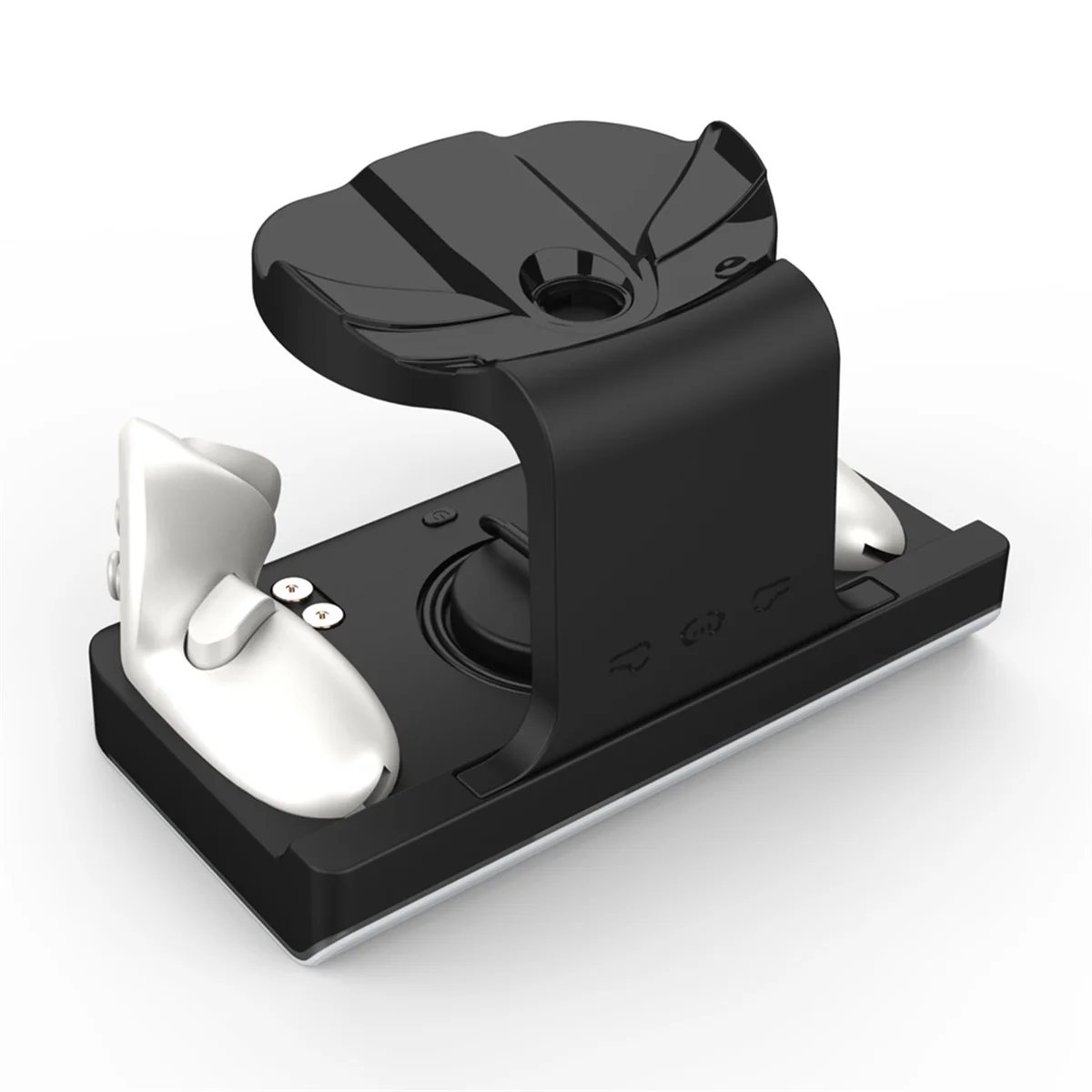 قاعدة شحن موثوقة لـ Oculus Quest 3 VR Grip، شاحن مهد شحن ملون لـ Meta Quest 3، أسود