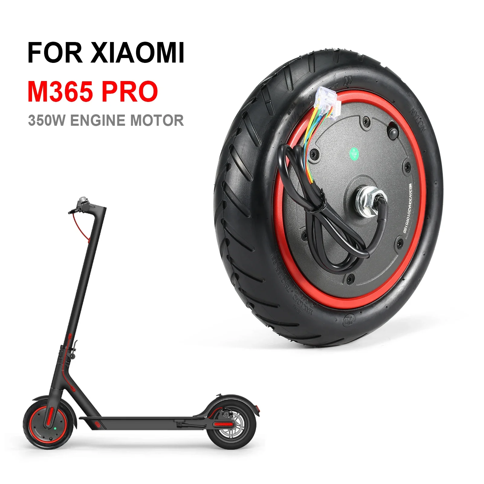 36V 350W Engine Motor Replacement for Xiaomi Mijia M365 Pro Electric Scooter Motor Wheel Scooter Accessories of Driving Wheels