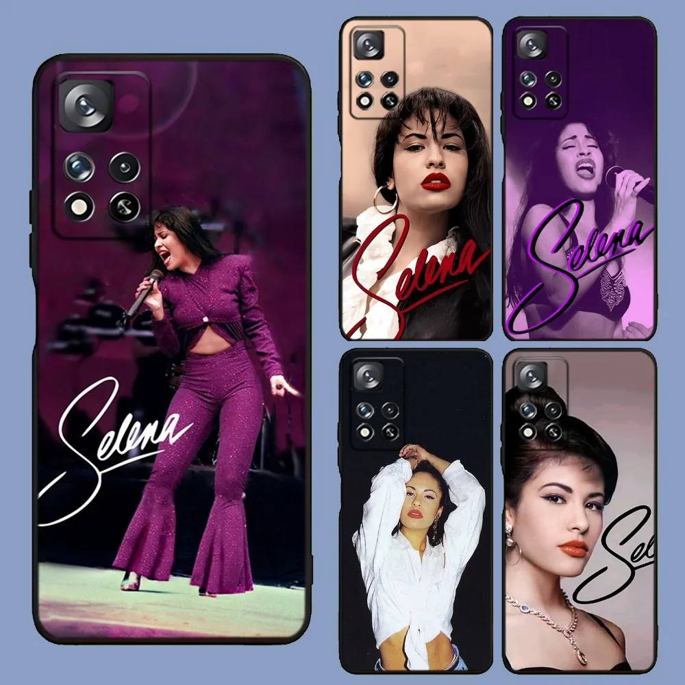 Selena Quintanilla Top Latin Artist 90s Phone Case For Samsung Galaxy A13,A21s,A22,A31,A32,A52,A53,A71,A80,A91 Soft Black Cover