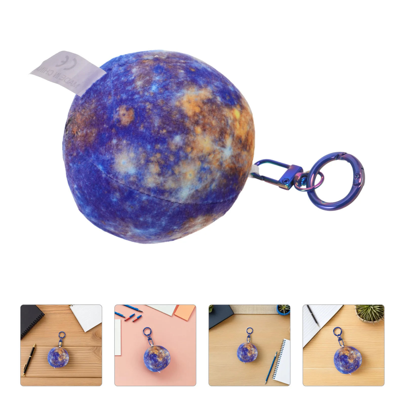 

Planet Keychain Solar Globe Charm Backpack Pendant Car Key Chain Space Theme Party Favors Classroom Gifts for Girls