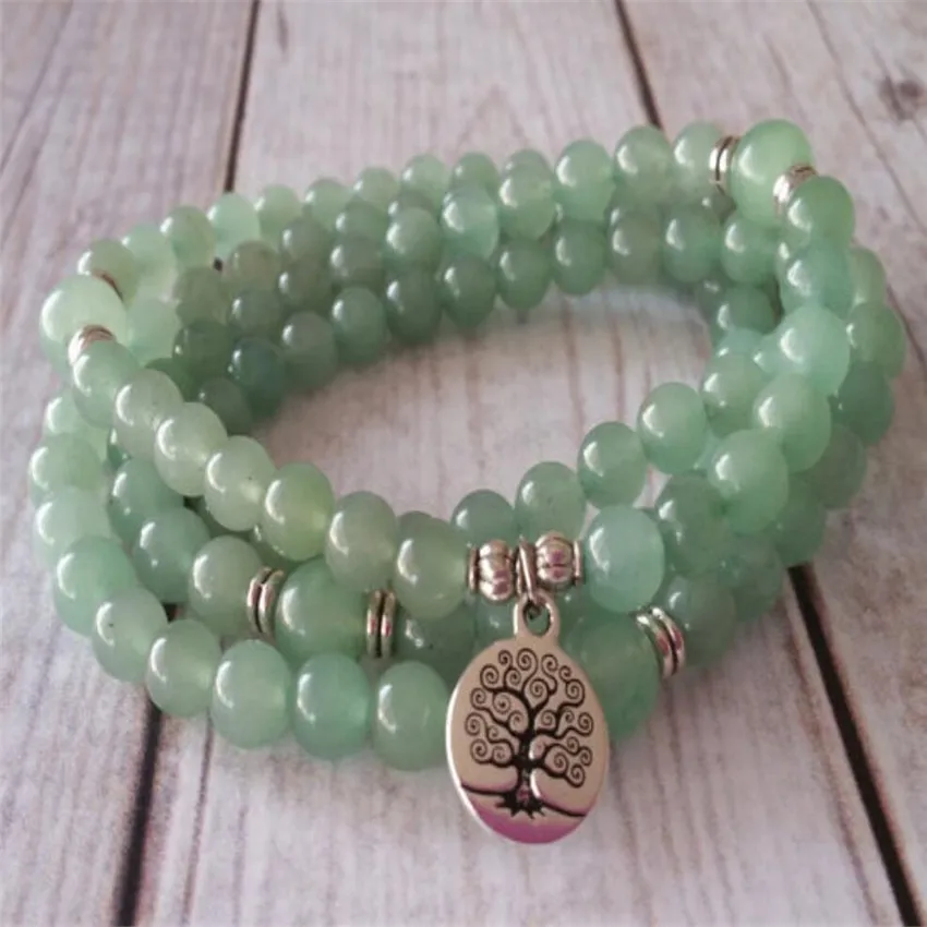 6mm Green Jade Bracelet Semi-precious Stones Bangle Wrap Adjustable Classic Trendy Unique  Men