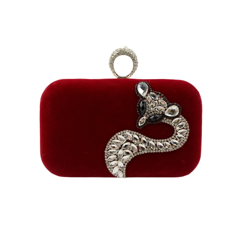 

2025 Supply Women's Bags Diamond-encrusted Dinner Bags, Women's Bags, Flannel Fox - Themed Diamond Dinner Bags Stylish & Trendy