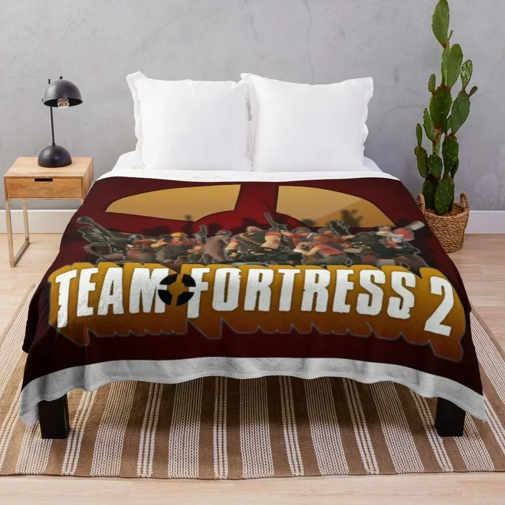 

Team Fortress 2 Game Logo Throw Blanket Lightweight Cozy Blanket for Bed Sofa