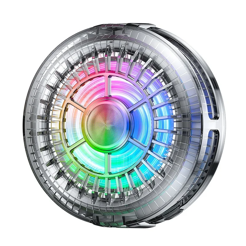 Magnetic Clip Semiconductor Phone Cooler Switchable Rgb Dual Speed Adjustable For Live Streaming Smartphone Gaming Accessories