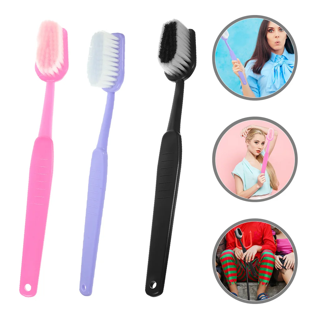 

3Pcs Giant Toothbrush Photo Props Party Decoration Prank Supplies Large Decorative Toothbrush Ornament Cosplay Accessory