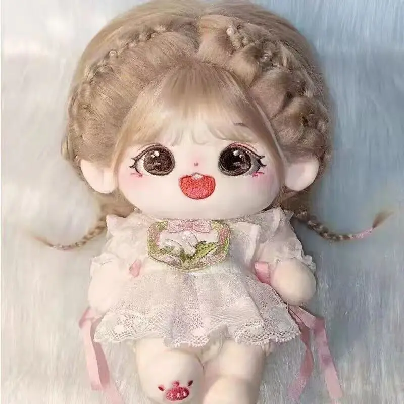 20cm Plush Doll Clothes Dress-up Doll Cotton Doll Cute Clothes Girl's Clothes Dress Naked Doll Regular Body Only Clothes No Doll