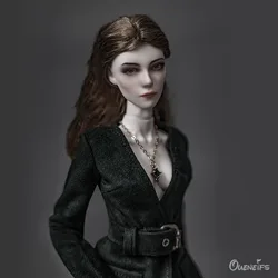 Arora BJD 인형 1/4 뱅크시 바디 유러피안 아메리칸 엘리트 스트리트 슈트 스타일 그린 슈트 여성 아트 볼 조인트 인형, 여성 인형