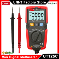 UNI-T Multimeter Digital UT125C UT123 UT123D AC DC Ammeter Voltmeter Ohm Capacitance Hz Test Pocket Size Multi Meter
