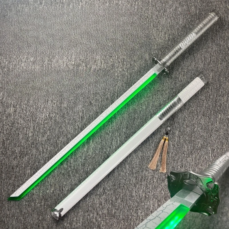 

99cm/38.98in Lightsaber With Sheath Katana Sword Model Cosplay Props Practice Luminous Toys Birthday Gifts Ornaments Collectible