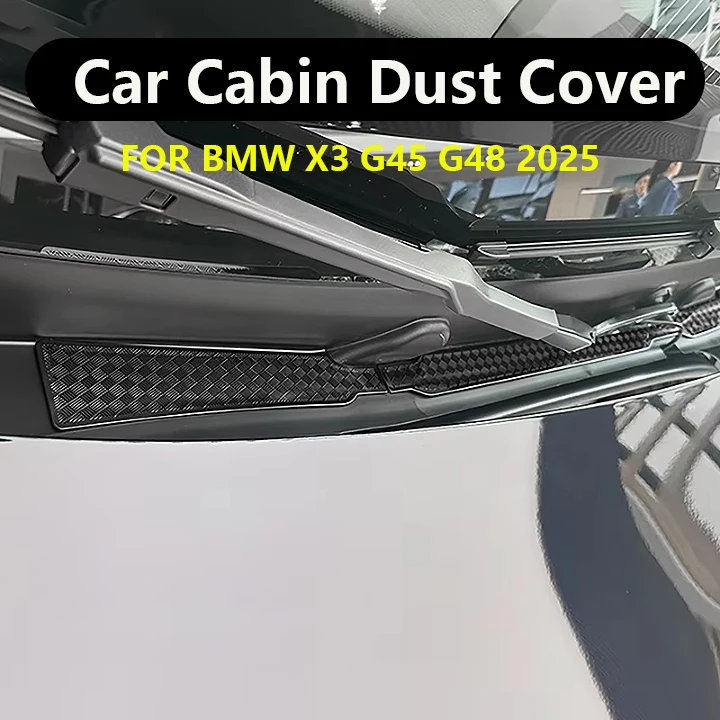 Auto Stainless Steel Front Hood Drain Grille Nets Decoration Cover Trim for BMW X3 G45 2025 Car Styling Interior Accessories