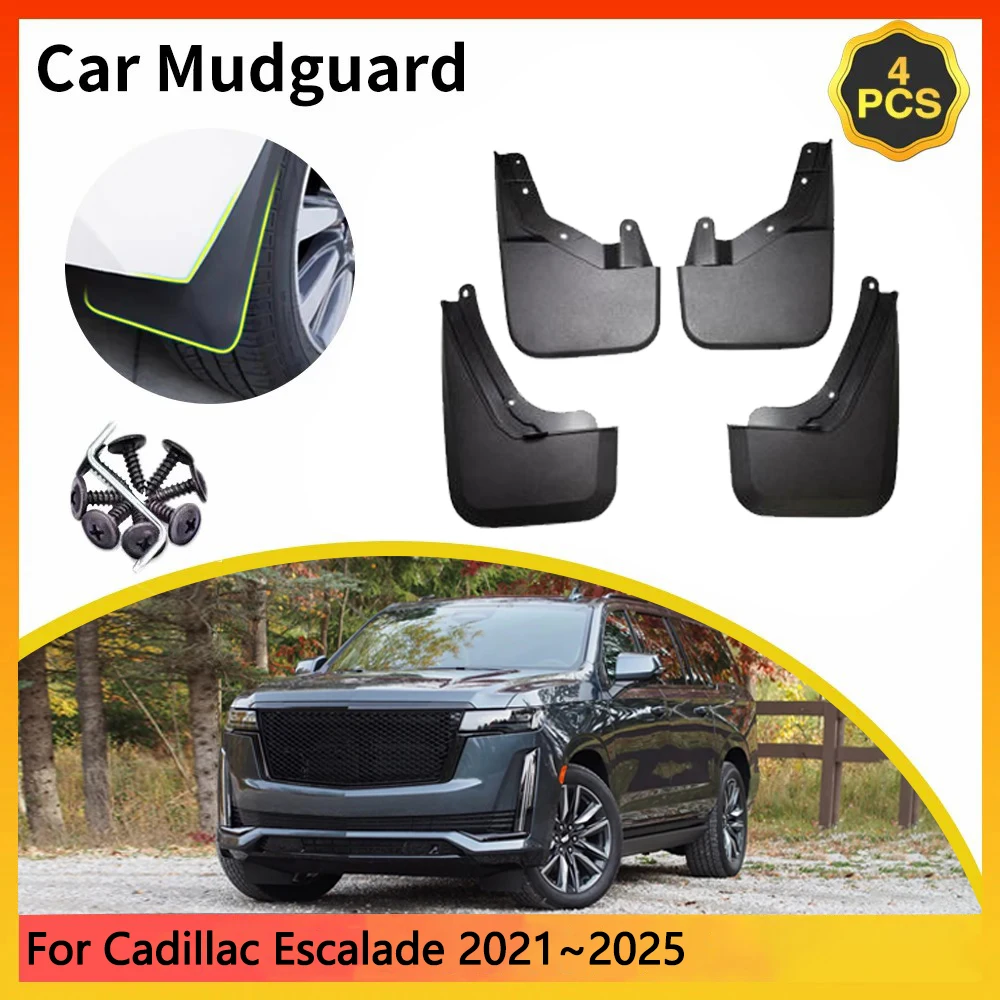 

For Cadillac Escalade 2021~2024 GM T1UL MK5 5th Car Mudguards Mudflap Mudguard Splash Guards Mud Flaps Fender Auto Accessories