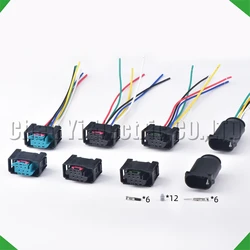 6 Pin Auto connector Air Suspension Height Sensor Plug 9-967616-1 1-967360-1 968303-1 1-967616-1 8366590 For BMW VW 8 366 590