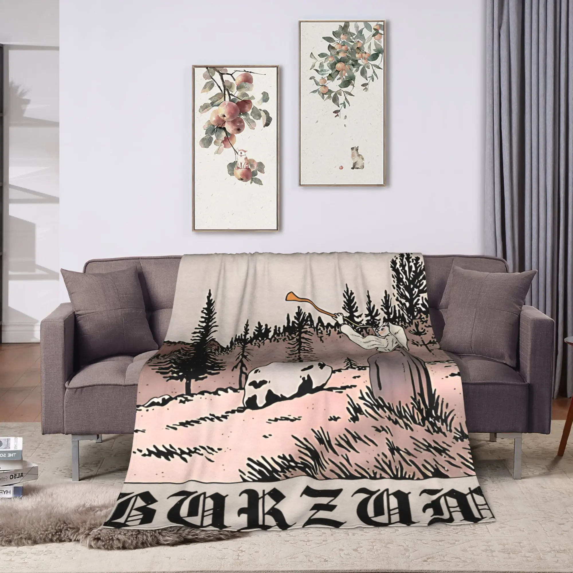 Burzum Blanket Quality Soft  Bedding Throws Winter Travel Couch Bed Street Trend Bedspread