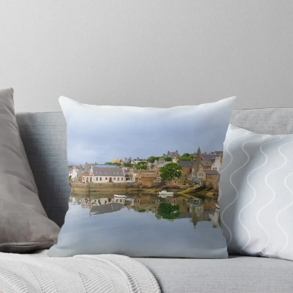 Stromness Reflections West Mainland Orkney Scotland. Throw Pillow Decorative Cushions For Luxury Sofa Pillows Aesthetic pillow