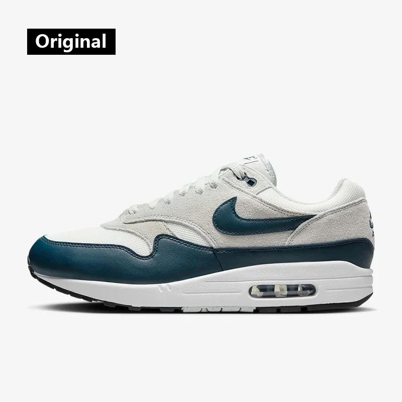 NIKE AIR MAX 1 ESS Baskets pour hommes Classique rétro mode respirant confortable chaussures décontractées Chaussures de course FZ5808-103