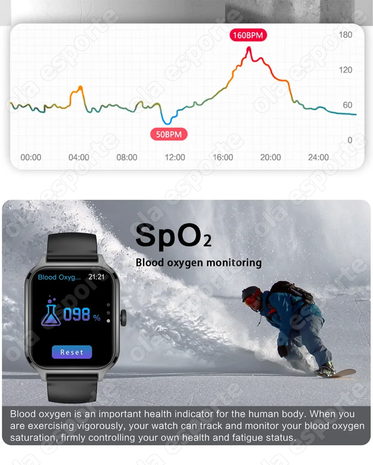2026 Outdoor Smartwatch Herzfrequenz BT Anrufannahme Schlaf-Gesundheitsüberwachung Wetter Sport Schrittzähler Nachrichten-Push Smartwatch H10 – Detail 14