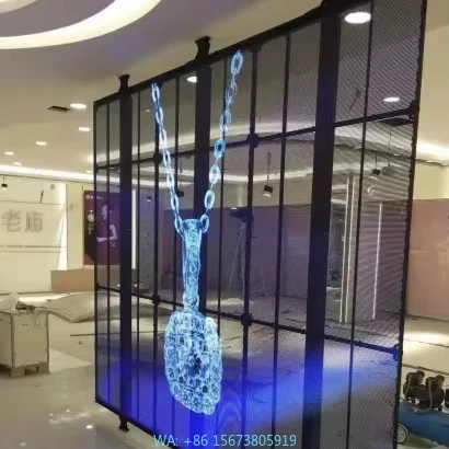 

LED Screens Indoor Advertising Custom Size 3D Holographic Display Ultra-Transparent HDR10 1080P Retail Windows Exhibition Booths