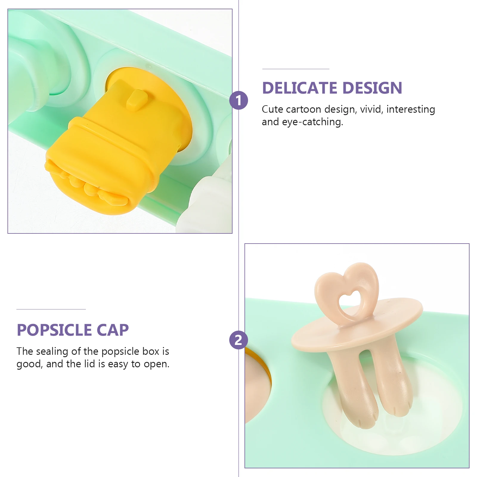 

Cream Bar Mold Reusable Silicone Freezer Ice Lollipops Mold For Toddler Homemade Chocolate Jelly Mousse Ice Pops Maker Tool