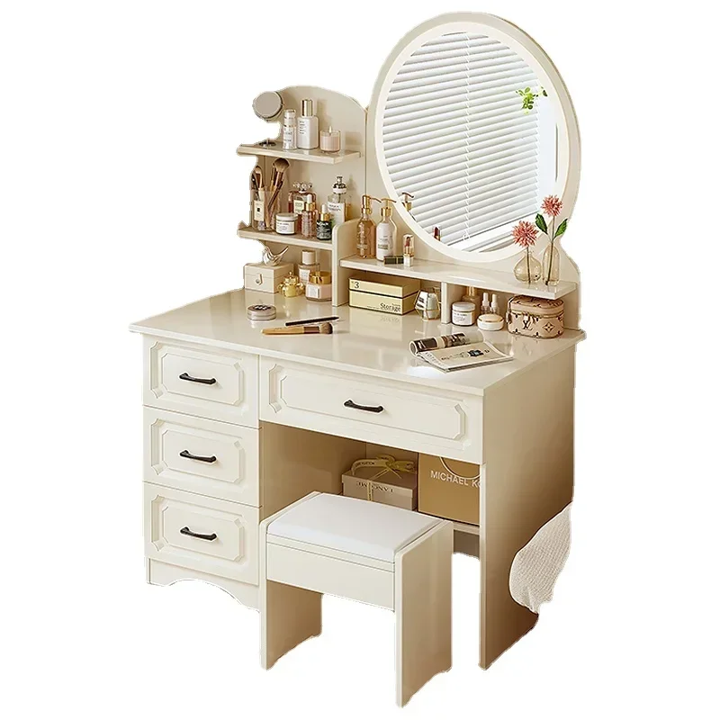 

# Hot Nordic Modern Vanity Tables Lights Mirror Nightstands Vanity Tables Luxury Tavolo Trucco Con Specchio Bedrooms Furniture W