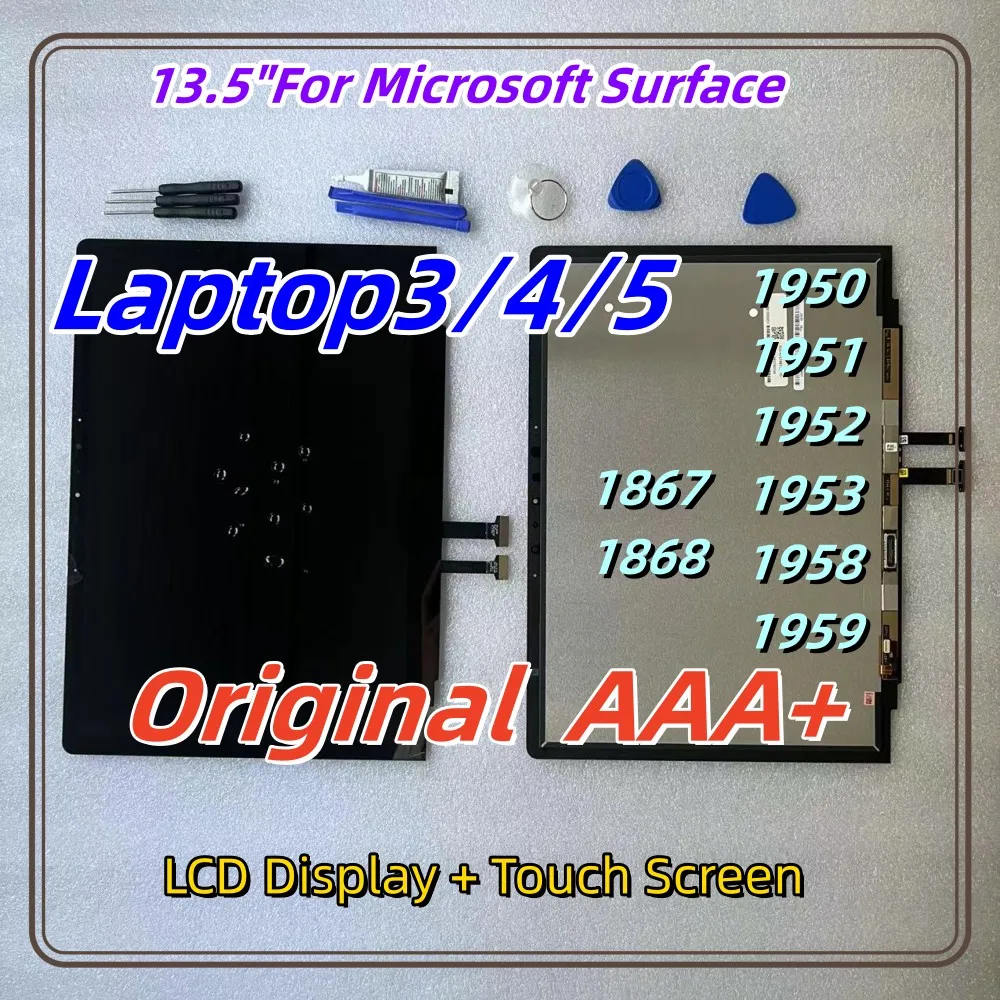 New Original AAA+ For Microsoft Surface Laptop 3 4 5 LCD Display Touch Screen Assembly For Surface Laptop 1867 1868 1958 Display