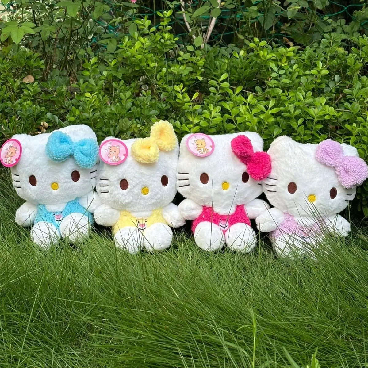23cm kawaii olá kitty boneca de pelúcia anime animais de pelúcia brinquedos dos desenhos animados kitty gato decorações do quarto acessórios presente aniversário