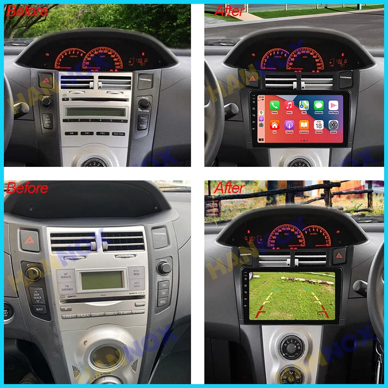 For Toyota Yaris 2005 2006 2007 2008 2009 2010 - 2012 WIFI Bluetooth Android Multimedia Player Navigation GPS Stereo Car Radio