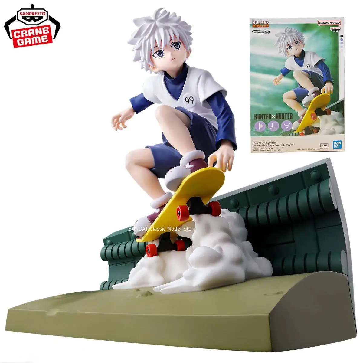 Genuine Official Original Bandai Banpresto Hunter Hunter Killua Zoldyck Figure Anime Model Genuine Boxed Toy