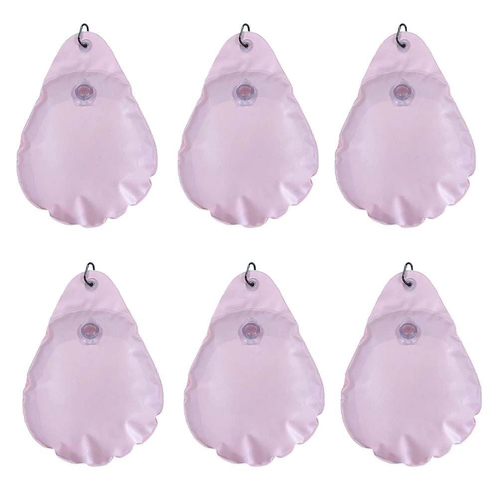 

6pcs weighted pool water bags for winter swimming pool cover protection providing stability and weather durability