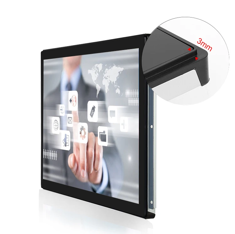 

12" /15"/17" /19"/ 22" /23" Aspect Ratio 4:3 / 5:4 /16:9 square or Wide Screen Industrial Lcd Touch Screen Monitor Display